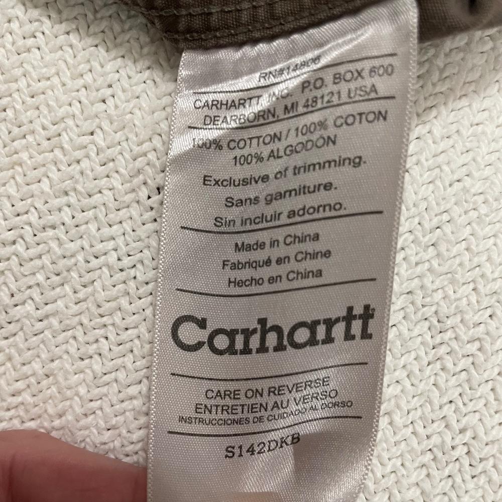 Carhartt Work Shirt Olive Green Button Down Shirt/Shacket 100% Cotton XXL Men’s - Picture 14 of 14